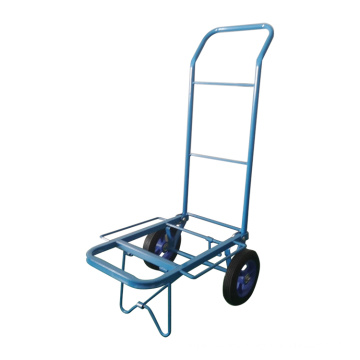 Load 120KG Steel Cart Two Silent Rubber Wheels Portable Foldable Hand Truck Hand Trolleys